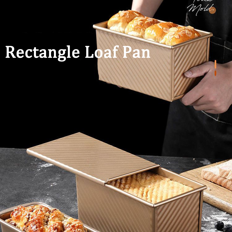 Tin Container Lid - Rectangle Loaf Pan Baking Toast Pullman