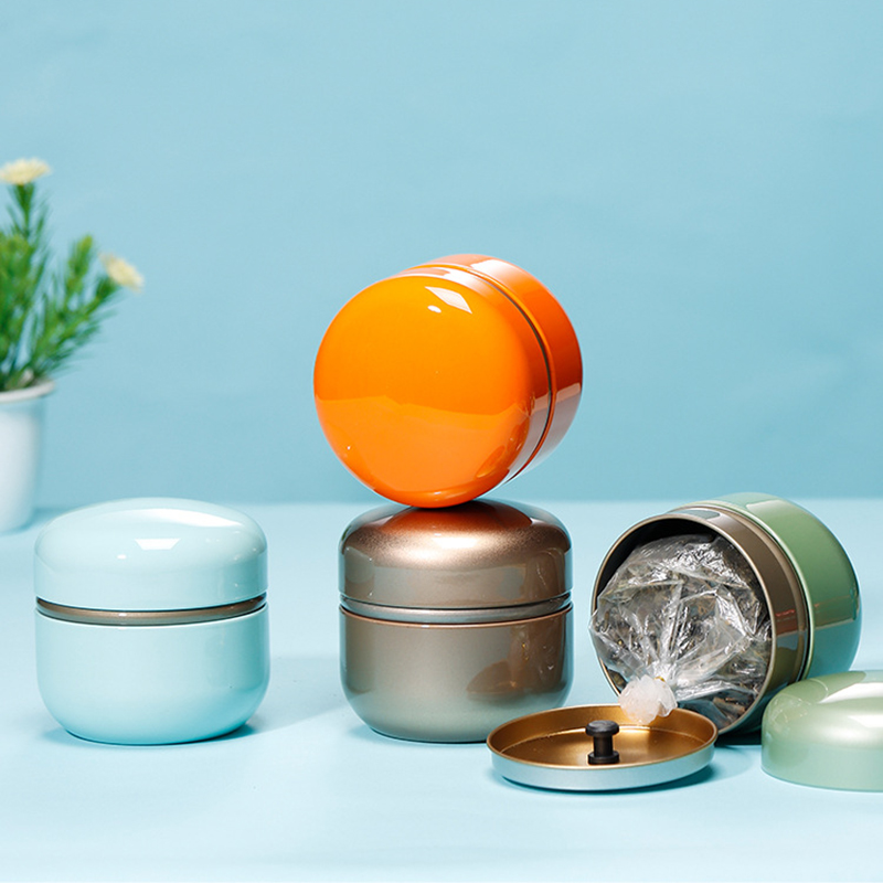 Tin Container Lid - 50g Electroplated Tinplate Tea Storage Tin