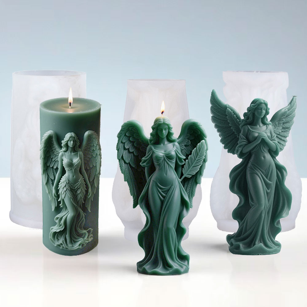 Candle Making Reno - Wings Goddess Scented Silicone Candle Mould