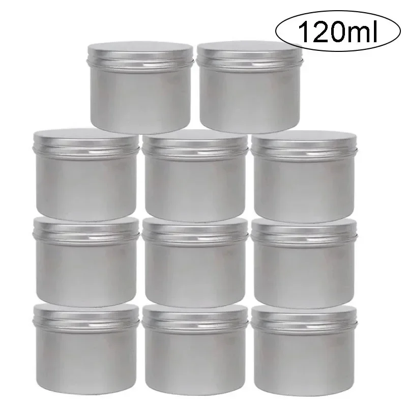 Tin Container Lid - 120ml 6/12/18/24/48Pcs Aluminum Tin Jar Cosmetic