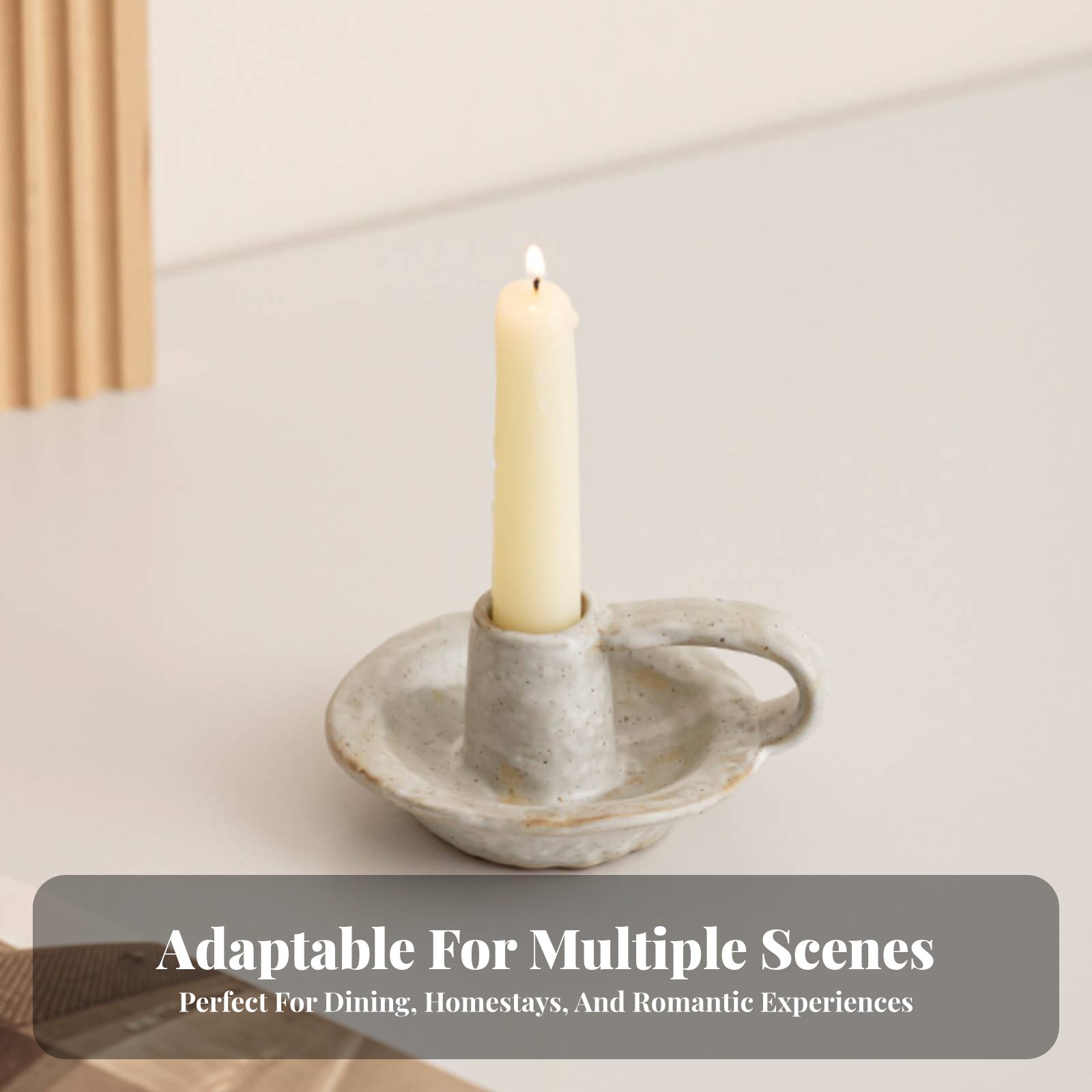 Paraffin Candle Wax - Nordic Ceramic Candle Holder, Modern Minimalist