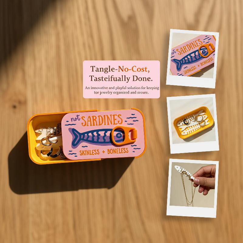 Sardine Tin Jewelry Box 3D Pri - Tin Container Lid review and price