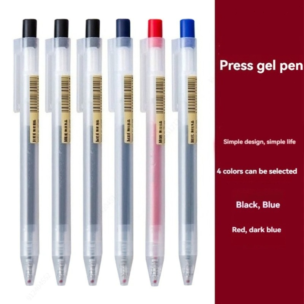 0.5mm Press Gel Pen Ink MUJIs  - Muji Stationery Gel Pen review and price