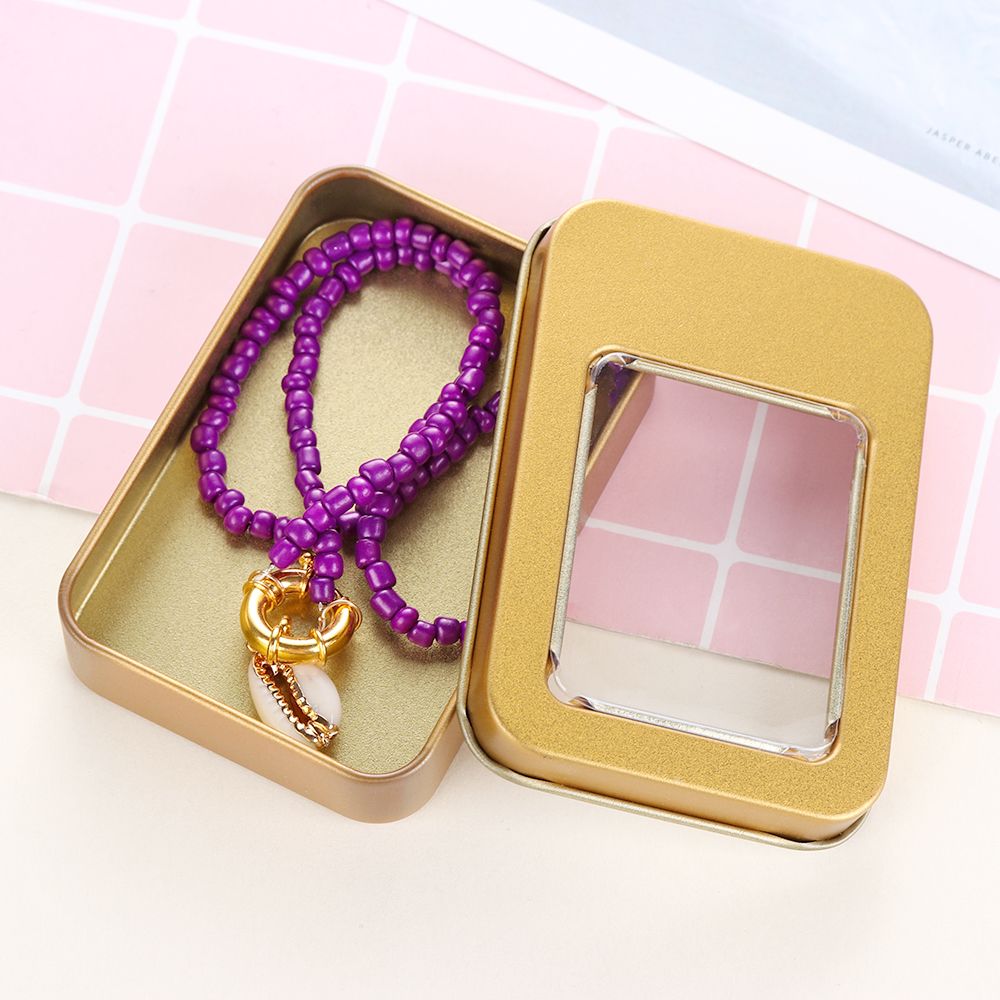 1PC Metal Clear Window Top Met - Tin Container Lid review and price