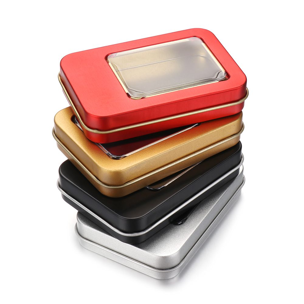 1PC Metal Clear Window Top Met - Tin Container Lid review and price