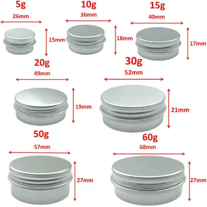 10Pcs 5g 10g 15g 20g 30g 50g E - Tin Container Lid review and price