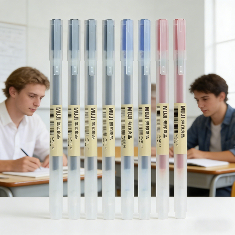 6/8Pcs MUJIs Ballpoint Pen Set - Muji Stationery Gel Pen review and price