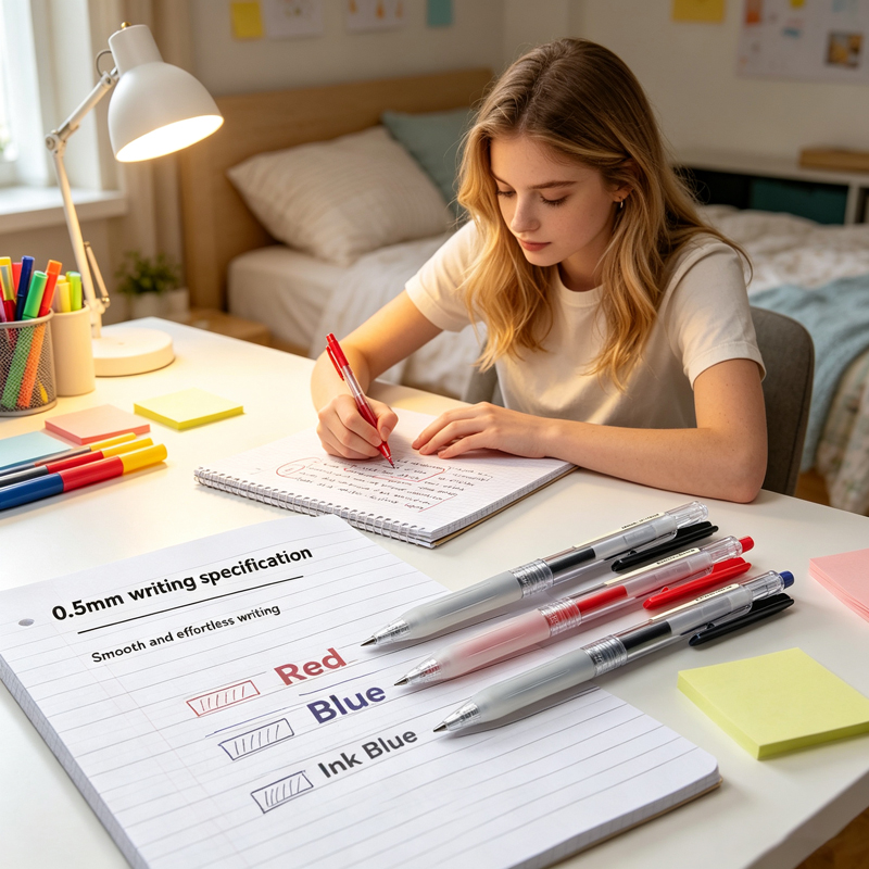 0.5mm Retractable Press MUJIs  - Muji Stationery Gel Pen review and price
