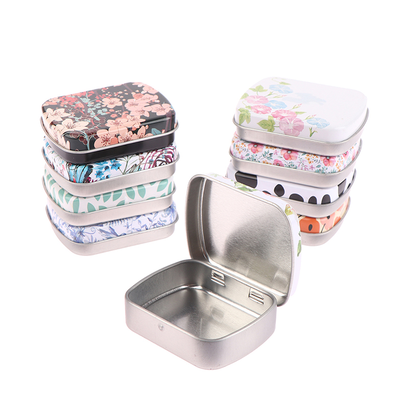 Mini Tin Box Metal Hinged with - Tin Container Lid review and price