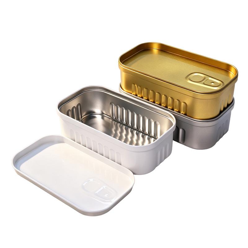 1PCS Sardine Can Shaped Storag - Tin Container Lid review and price