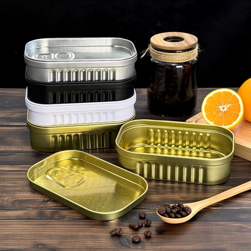 1PCS Sardine Can Shaped Storag - Tin Container Lid review and price