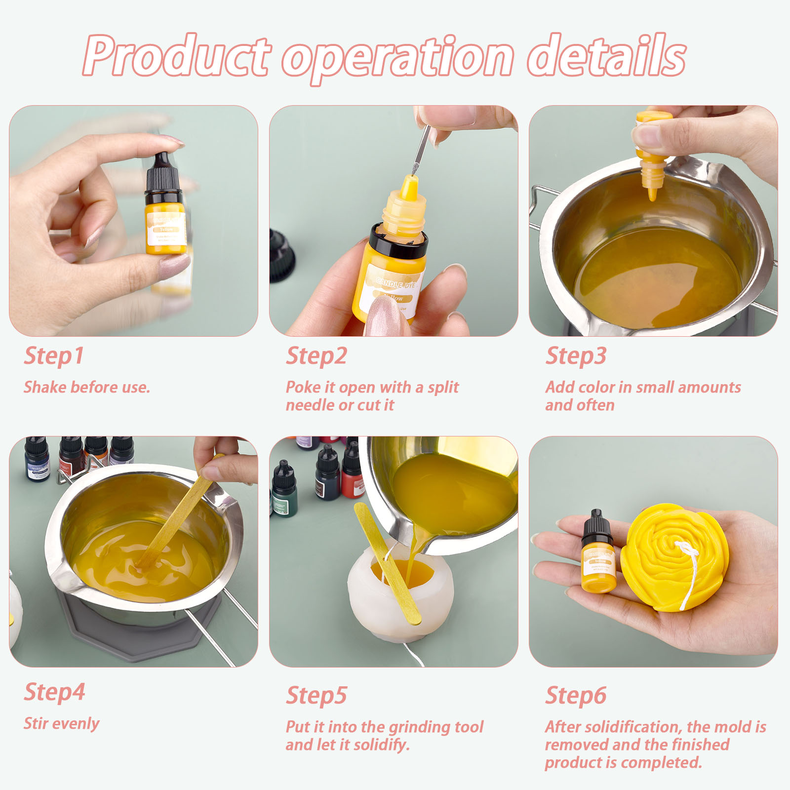 5ml/Bottle Candle Wax Pigment  - Candle Making Reno review and price