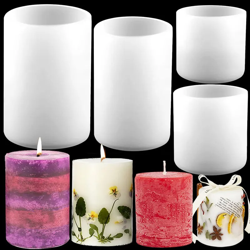 Cylinder Silicone Candle Molds - Candle Making Reno review and price