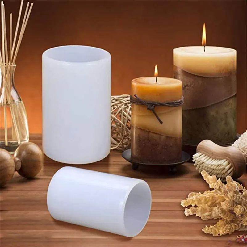 Cylinder Silicone Candle Molds - Candle Making Reno review and price