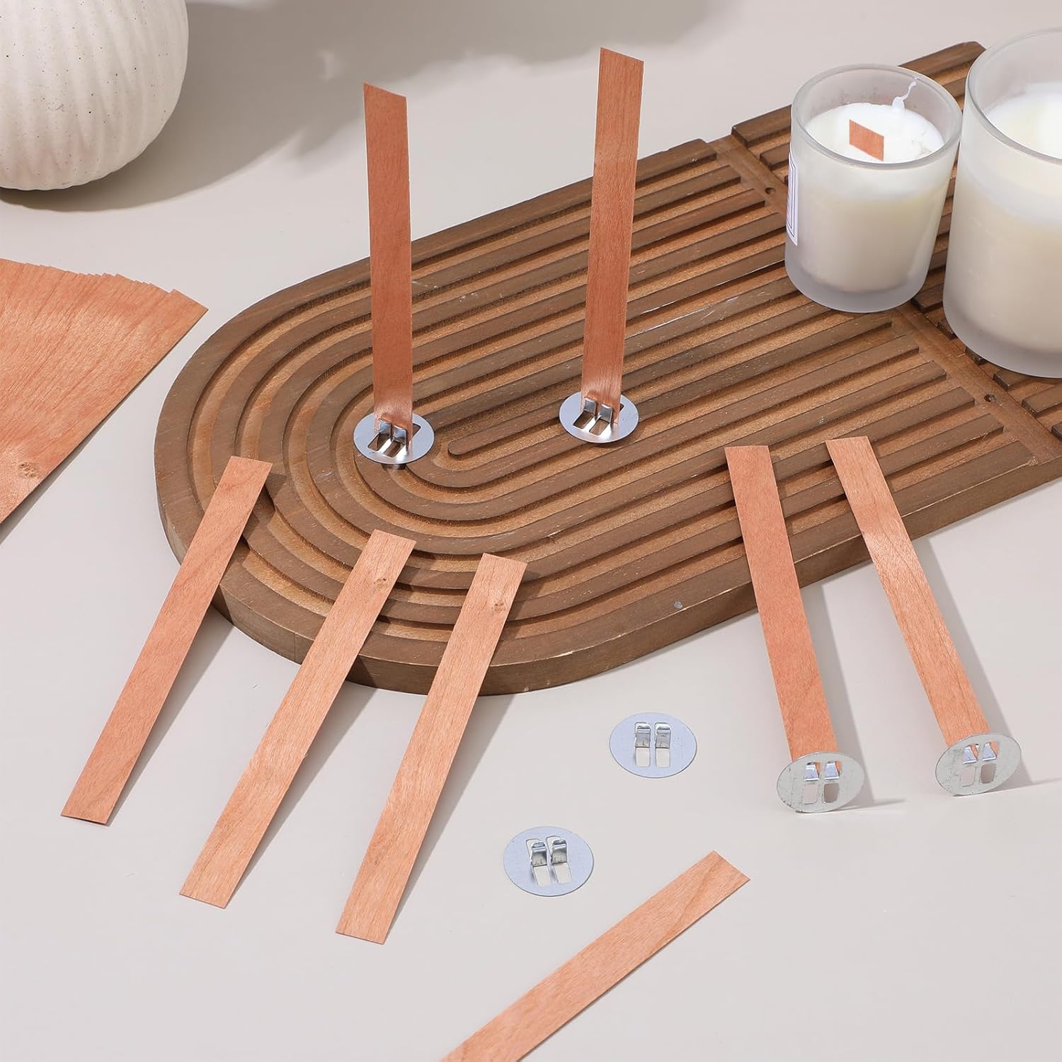 60Pcs Wood Wicks for Candles M - Candle Making Reno review and price