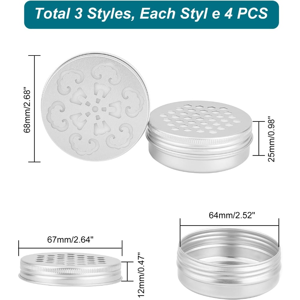 2 Ounce Aluminium Tins 12pcs 3 - Tin Container Lid review and price