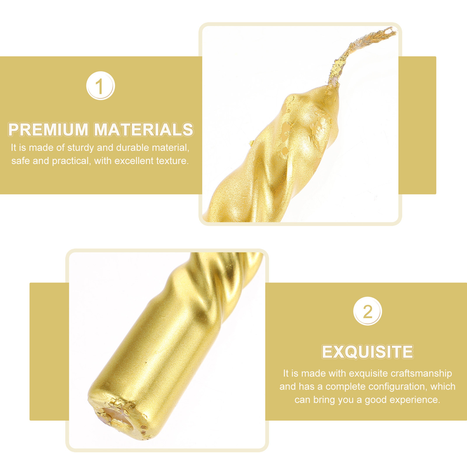 4pcs Threaded Scented Dinner H - Paraffin Candle Wax review and price