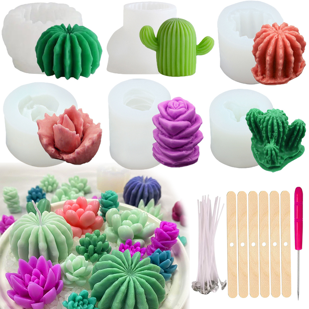 6pcs Succulent Silicone Candle - Candle Making Reno review and price