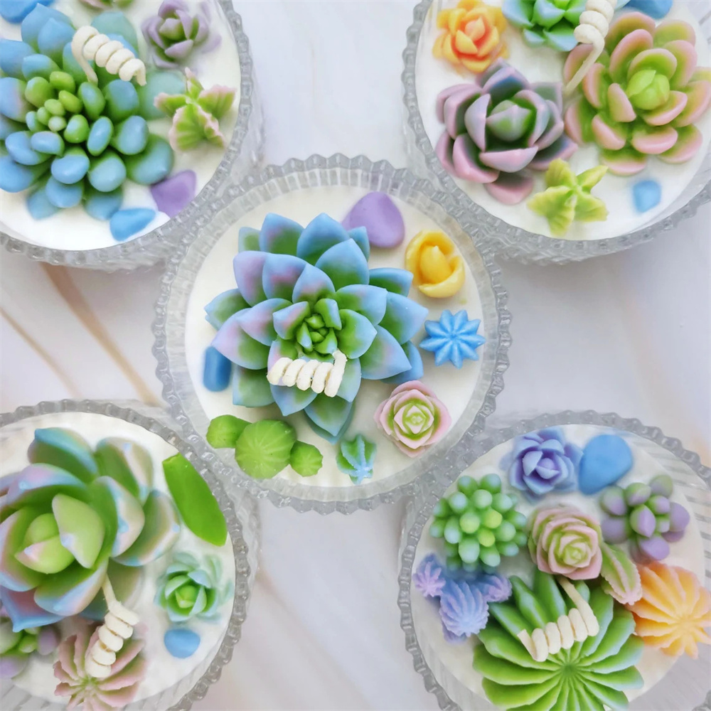 6pcs Succulent Silicone Candle - Candle Making Reno review and price